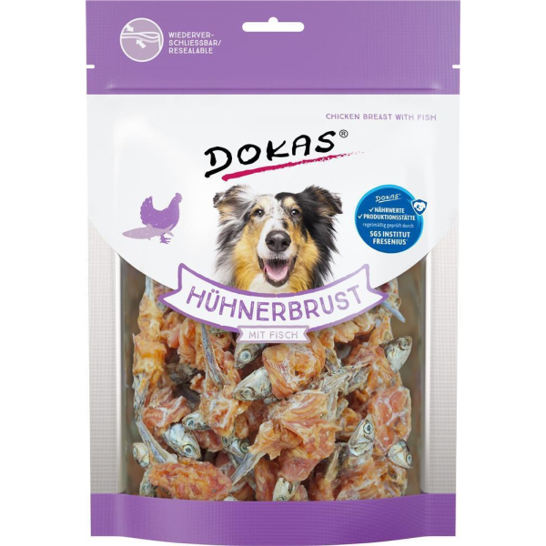 DOKAS - Hühnerbrust mit Fisch 1er Pack (1 x 220g)