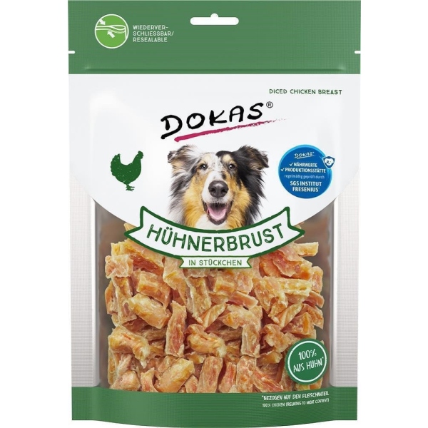 DOKAS - Hühnerbrust in Stückchen, 200g NEU