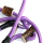 MewogS Moxonleine 6mm HORN mit Zugbegrenzung 100cm violett