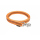 Mystique® Gummierte Leine 20mm ohne Handschlaufe Scherenkarabinerhaken neon orange 1m