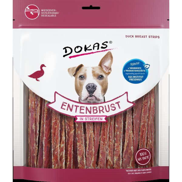 DOKAS - Entenbrust in Streifen XL 1er Pack (1 x 500g)