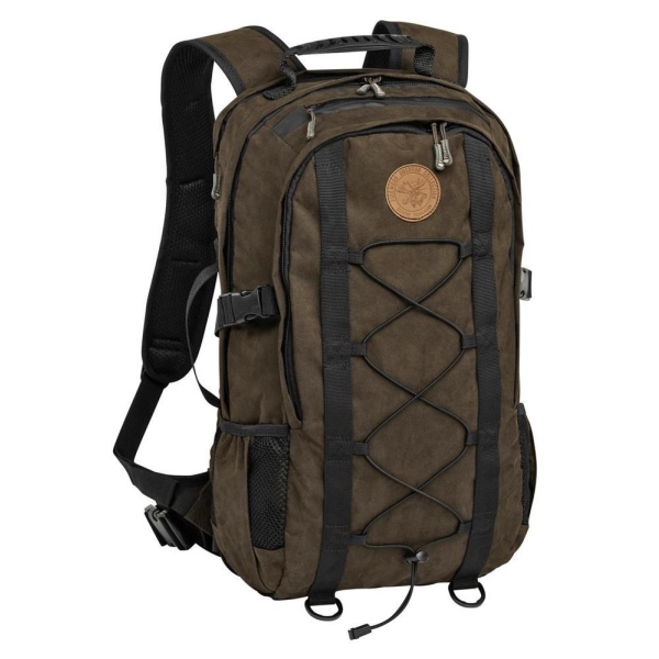 PINEWOOD Rucksack 35L Mit Sitz – Wasserdicht, Wildlederoptik Braun, Gepolsterte Tragegurte