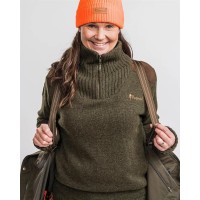 Pinewood 9349 Hurricane Damen Strickpullover dunkelgrün (142) XS
