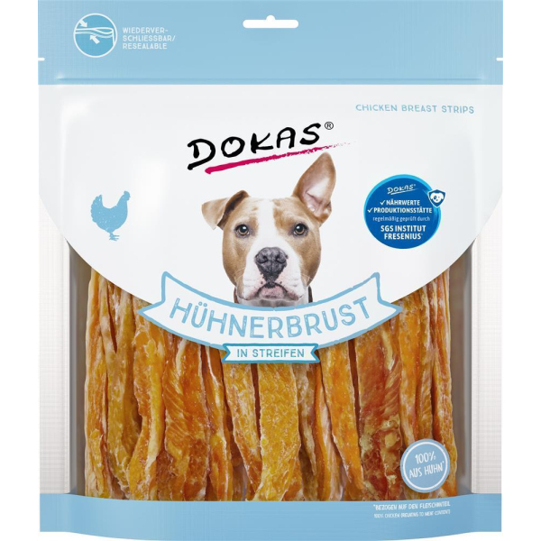 DOKAS - Hühnerbrust in Streifen 1er Pack (1 x 500g)