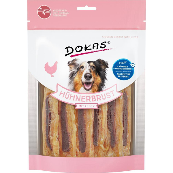 DOKAS - Hühnerbrust mit Leber 2er Pack (2 x 220g)