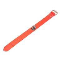 Mystique® Biothane Schweisshalsband 38mm neon orange 50-60cm