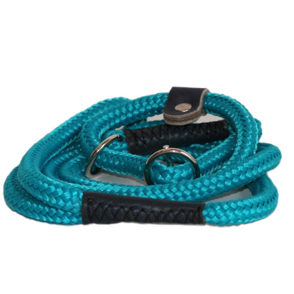 Oliver Kiraly Edition Retrieverleine mit Zugbegrenzung 130cm / 10mm turquoise