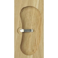 Hirschschild Eiche geschnitzt hell 36x19cm