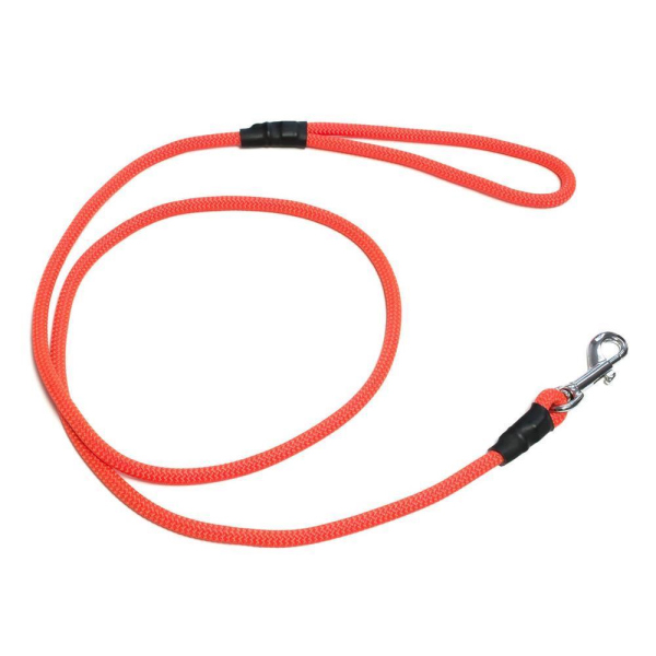 Mystique FT Leine mit Karabiner 8mm neon orange 130cm