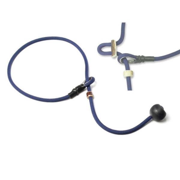 Mystique® Field trial Kurzführer 6mm mit Zugbegrenzung blau 80cm
