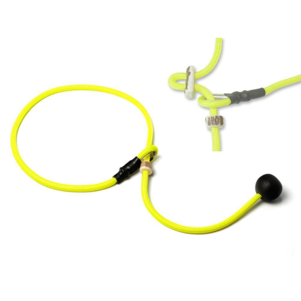 Mystique® Field trial Kurzführer 6mm mit Zugbegrenzung neon gelb 65cm