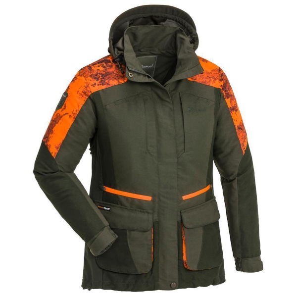 Pinewood 3676 Forest Camou Damen Jacke Moosgrün/Strata Blaze (721)