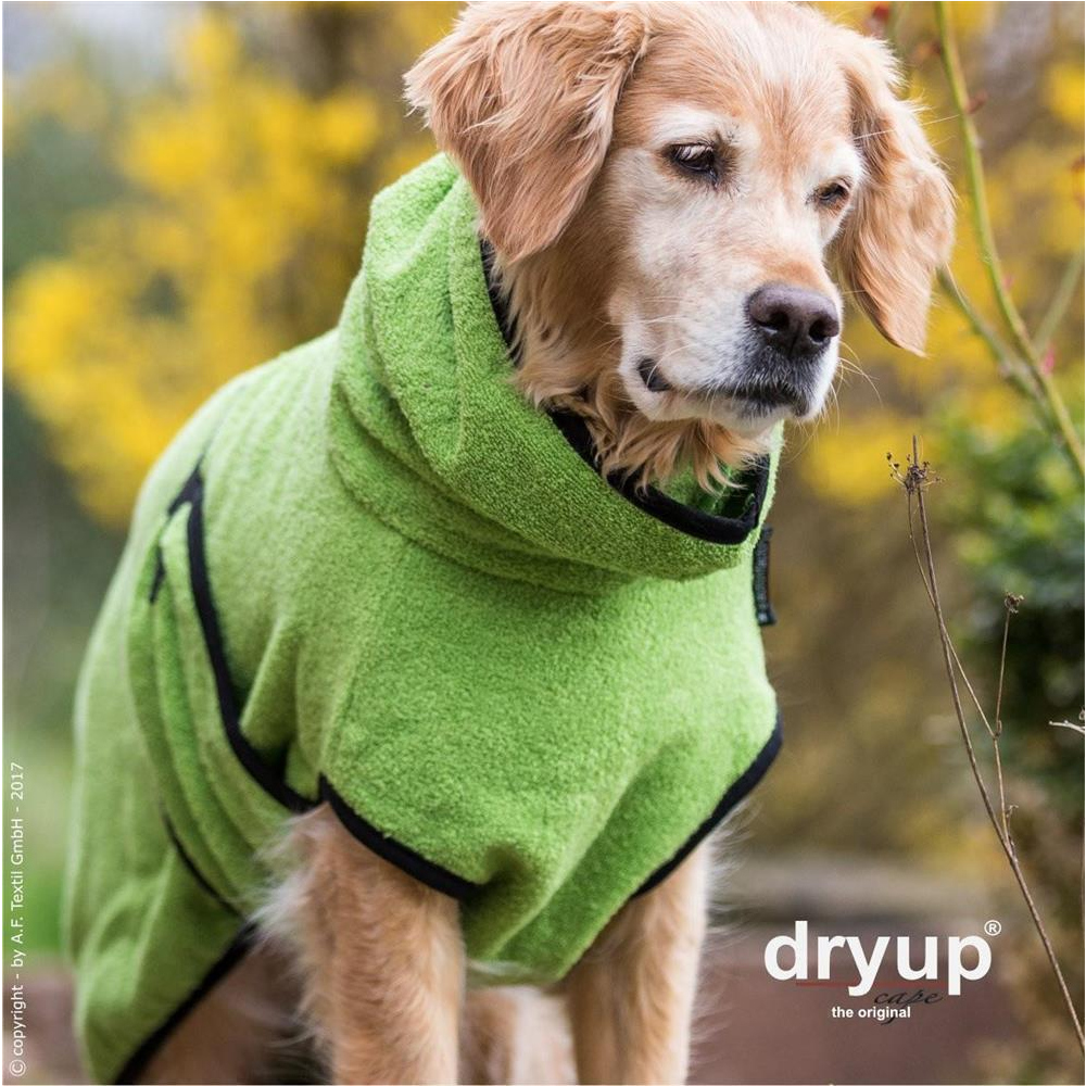 Dryup Cape kiwi - Hundebademantel aus Frottee - Marios Dogshop