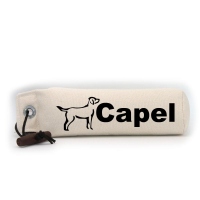 Mystique Dummy Einzel Name weiß Labrador Retriever