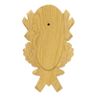 Rehbockbrett Eiche 4 hell geschnitzt 21x12cm