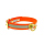 Mystique® Biothane Schweisshalsband 25mm reflex orange gold messing