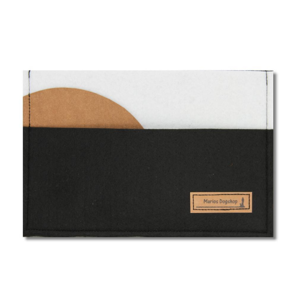 MewogS Hülle für Heimtierausweis Black Edition weiß