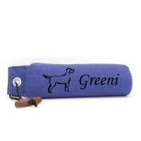 Mystique Dummy Einzel Name Monotype blau Labrador Retriever