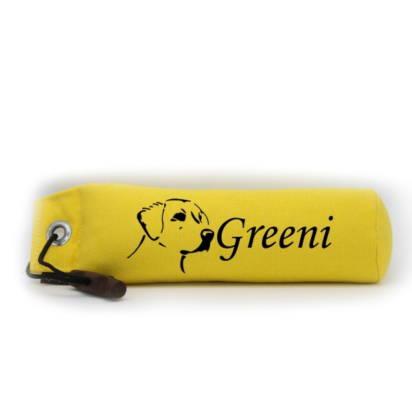Mystique Dummy Einzel Name Monotype gelb Labrador Retriever Kopf
