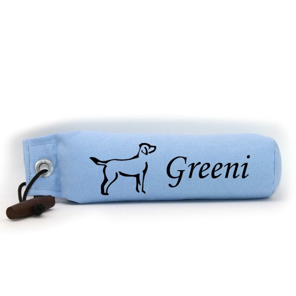 Mystique Dummy Einzel Name Monotype hellblau Labrador Retriever