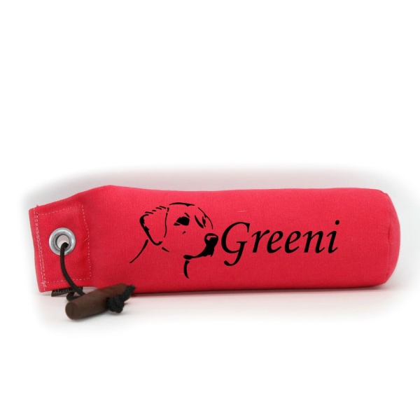Mystique Dummy Einzel Name Monotype hot pink Labrador Retriever Kopf
