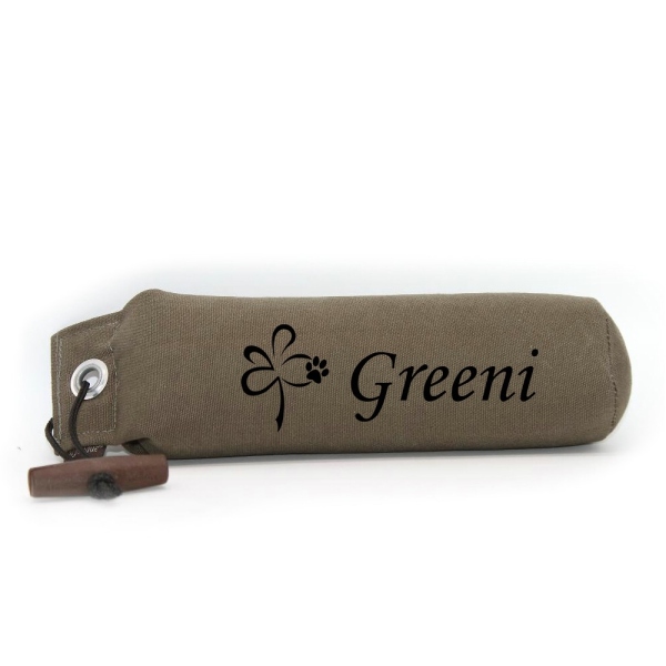 Mystique Dummy Einzel Name Monotype khaki Glücksklee