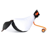 Mystique Bird Dog Dummy groß 350g weiß / schwarz