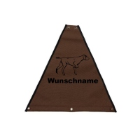 Mystique Dreieck Profiweste braun personalisiert M Deutsch Kurzhaar