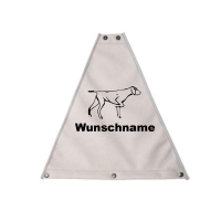 Mystique Dreieck Profiweste beige personalisiert XS Deutsch Kurzhaar