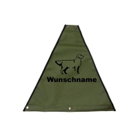 Mystique Dreieck Profiweste khaki personalisiert S Golden Retriever