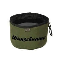 Mystique Reisetrinknapf personalisiert khaki schwarz