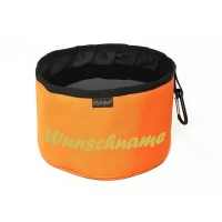 Mystique Reisetrinknapf personalisiert orange gold