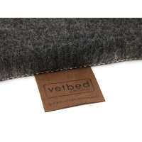 Vetbed British Wool Blend SL dark grey 75 x 100cm