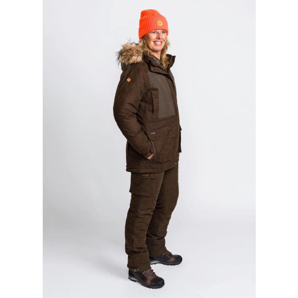 Pinewood 3884 Abisko 2 0 Damen Jacke Wildlederbraun 241 168 45
