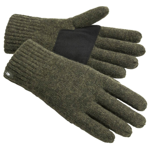 Pinewood 1122 Wool Knitted Handschuh Moosgrün Melange (194) M-L