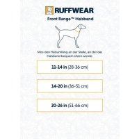 Ruffwear Front Range Halsband Twilight Gray M 36-51cm