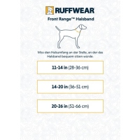 Ruffwear Front Range Halsband Twilight Gray M (36-51cm)