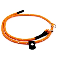 MewogS Kurzführer 65cm LIGHT mit Zugstopp orange mit Reflektorstreifen