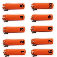 Mystique Dummy Set Ziffern 1-10 orange