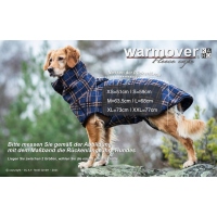 Warmover Karo Fleece Cape dark blue XS (51cm)