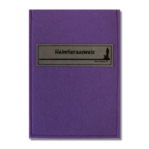 MewogS Hülle für Heimtierausweis small lavendel