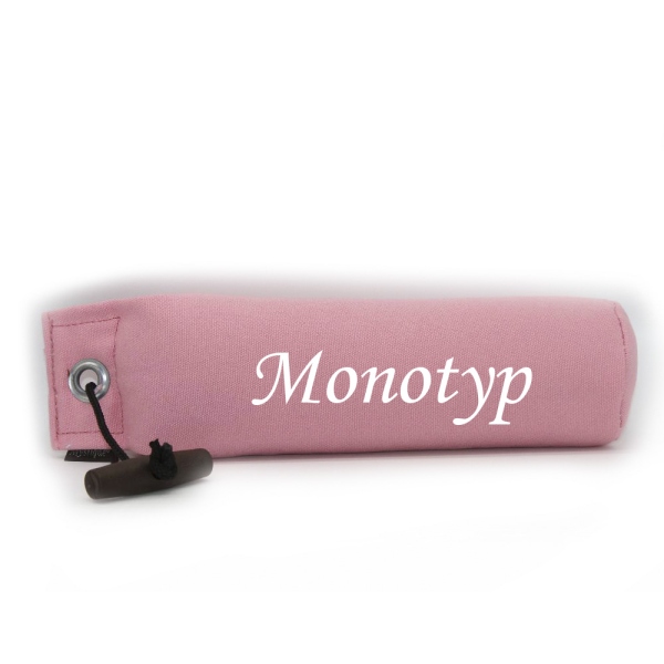 Mystique Dummy Einzel 250g Name pink rosa Monotype weiß