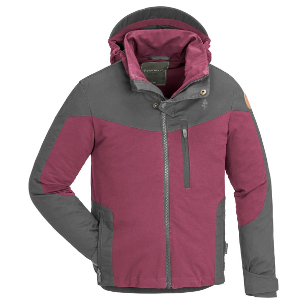 Pinewood 6303 Finnveden Hybrid Jacke Kids Pflaume/Anthrazit (582)