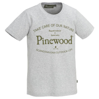 Pinewood 6569 Save Water T-Shirt Kids Hellgrau Melange (454)