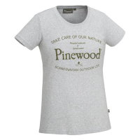 Pinewood 3569 Save Water Damen T-Shirt L. Grau Melange (454)