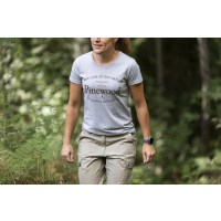 Pinewood 3569 Save Water Damen T-Shirt L. Grau Melange (454)