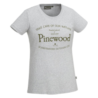 Pinewood 3569 Save Water Damen T-Shirt L. Grau Melange (454) XXL