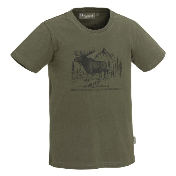 Pinewood 6571 Moose T-Shirt Kids Grün (100)