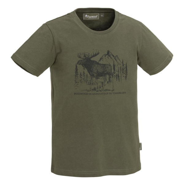 Pinewood 6571 Moose T-Shirt Kids Grün (100) 116