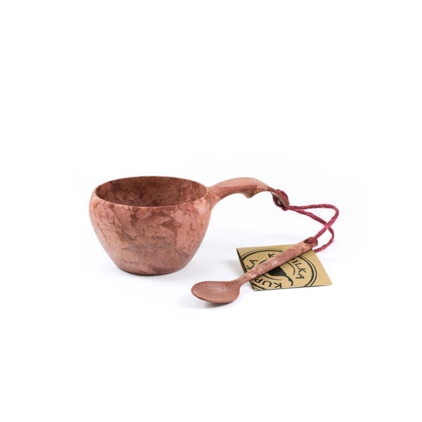 Kupilka 21B - Outdoor Classic Cup Outdoortasse mit Löffel Red